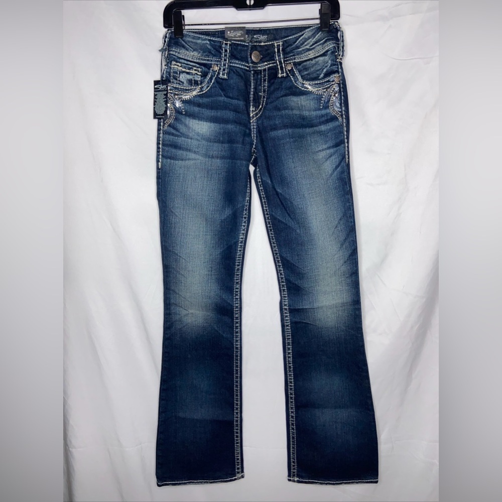 Silver JeansCo Suki Mid rise Bootcut SZ 25x32